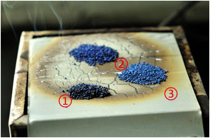 步驟四:實驗結果染色砂顏色褪去,燒結砂略微褪色 陶瓷砂顏色不變 步驟四:實驗結果染色砂顏色褪去,燒結砂略微褪色 陶瓷砂顏色不變